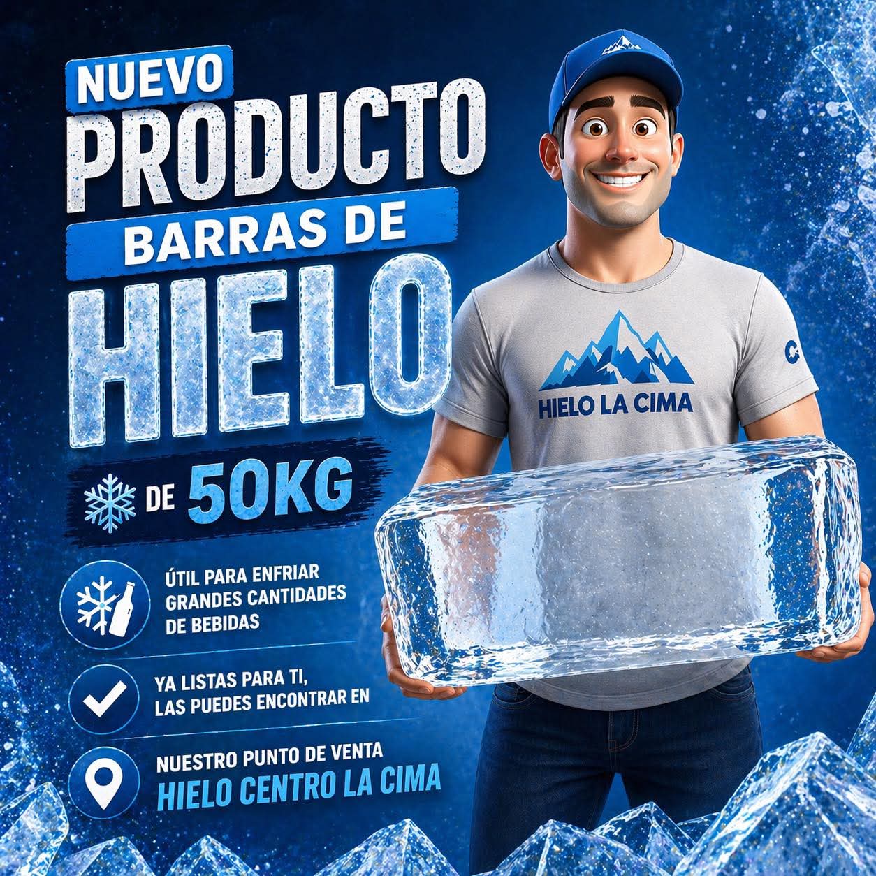 hielo la cima